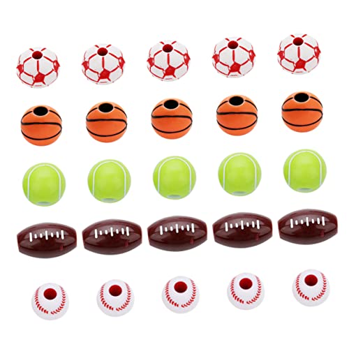 LIOOBO 250 Stk Runde Sportperlen Für DIY Schmuckherstellung - Kugelförmige Perlen Für Halsketten Und Armbänder - Ideal Für Kreative Sportliebhaber Und Bastelprojekte LIOOBO 250 Stk Runde Sportperlen Für DIY Schmuckherstellung - Kugelförmige Perlen Für Halsketten Und Armbänder - Ideal Für Kreative Sportliebhaber Und Bastelprojekte von LIOOBO