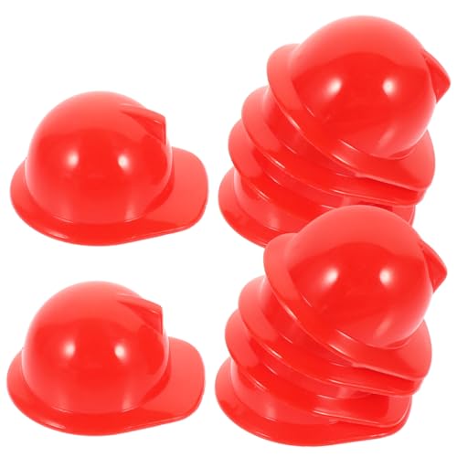 LIOOBO 30 Stück Mini-baupuppenhüte – Kunststoff-sicherheitshelme, Winzige Arbeiterkappen Für Bauparty-Dekorationen, Rollenspiel-zubehör von LIOOBO