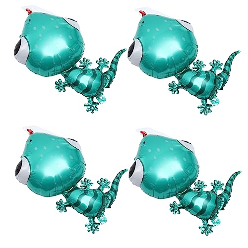 LIOOBO 4 Stück Cartoon Tier Folienballons Lustige Eidechsen Form für Kindergeburtstage Partys und Dekorationen Hochwertige Aluminiumfolie Einfach zu Befüllen Tier für Unvergessliche LIOOBO 4 Stück Cartoon Tier Folienballons Lustige Eidechsen Form für Kindergeburtstage Partys und Dekorationen Hochwertige Aluminiumfolie Einfach zu Befüllen Tier für Unvergessliche von LIOOBO