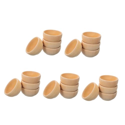 LIOOBO 4-teiliges Set Kleine Holzschalen Aus Naturholz – Unvollendete Mini-Bastelschalen Für DIY Projekte Kunsthandwerk Und Kreative Spielideen Für Und Erwachsene LIOOBO 4-teiliges Set Kleine Holzschalen Aus Naturholz – Unvollendete Mini-Bastelschalen Für DIY Projekte Kunsthandwerk Und Kreative Spielideen Für Und Erwachsene von LIOOBO