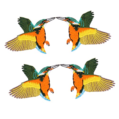 LIOOBO 4er Set Gestickte Kolibri Aufnäher - Bügel-Patches Für Kleidung Jacken T Shirts Und Rucksäcke Exklusive Applikationen Für Vogelliebhaber LIOOBO 4er Set Gestickte Kolibri Aufnäher - Bügel-Patches Für Kleidung Jacken T Shirts Und Rucksäcke Exklusive Applikationen Für Vogelliebhaber von LIOOBO