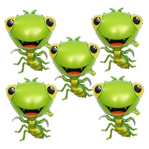 LIOOBO 5 Stück Große Mantis Folienballons Tiermotiv Ballons für Partys Dekoration und Besondere Anlässe für Shower Karneval und Hochzeiten von LIOOBO