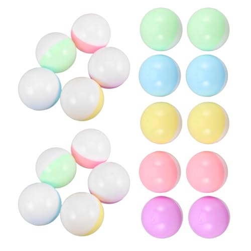 LIOOBO 50 Stück Nachfüllbare Plastikkugeln für Süßigkeiten und Partydekorationen Runde Kunststoffbehälter für Diy Events von LIOOBO
