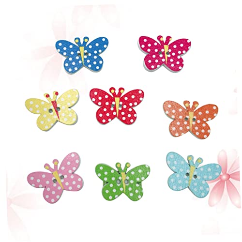 LIOOBO 50stücke Holzknöpfe Gemischt Bunt Für Nähen Scrapbooking Diy Bastelarbeiten Zierknöpfe Aus Naturholz Mit Feinkante Für Kleidung Spielzeug Hüte Taschen Schmuck von LIOOBO