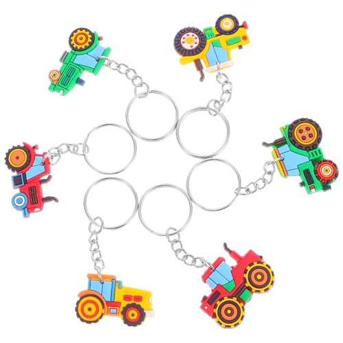 LIOOBO 6Stücke Farm Schlüsselanhänger Süße Landwirtschaftliche Lkw Schlüsselringe für Partypreise Klassenzimmerbelohnungen und Ostergeschenke LIOOBO 6Stücke Farm Schlüsselanhänger Süße Landwirtschaftliche Lkw Schlüsselringe für Partypreise Klassenzimmerbelohnungen und Ostergeschenke von LIOOBO