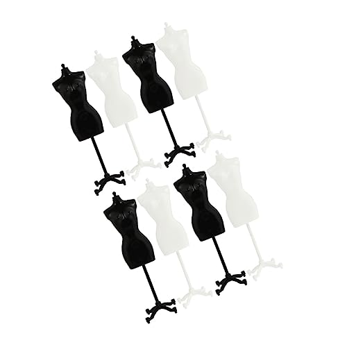 LIOOBO 8 Stück Teiliges Miniatur Puppenständer Kleiderständer für Puppen Tischmodell Halter für Bekleidung Schwarz und Weiß für Ausstellungen und Spielzeugpräsentationen LIOOBO 8 Stück Teiliges Miniatur Puppenständer Kleiderständer für Puppen Tischmodell Halter für Bekleidung Schwarz und Weiß für Ausstellungen und Spielzeugpräsentationen von LIOOBO