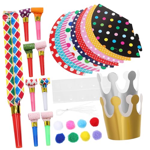 LIOOBO Aus Papier Krone Wehender Drache Bunte Partydekorationen Weiße Party Kegelhüte Gebläse Silvester Geburtstag Festliche Zahlenhüte Party Kegelhüte Für Erwachsene LIOOBO Aus Papier Krone Wehender Drache Bunte Partydekorationen Weiße Party Kegelhüte Gebläse Silvester Geburtstag Festliche Zahlenhüte Party Kegelhüte Für Erwachsene von LIOOBO