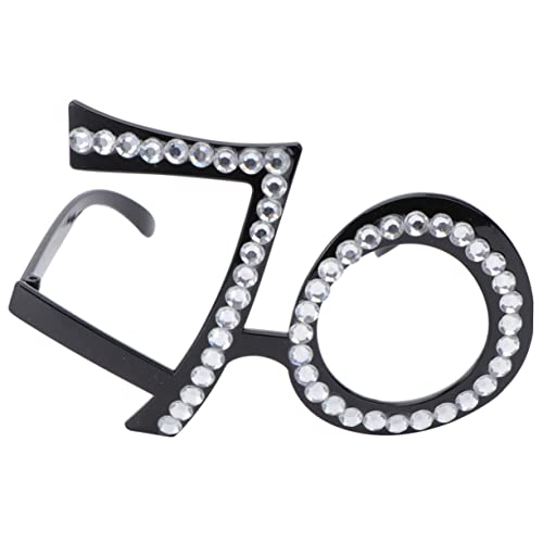 LIOOBO Brille 70 Geburtstag - Funkelnde Kristallrahmen Mit Strass Für Die Perfekte Foto-Requisite Ideal Für Die Feier Des 70 Geburtstags Und Unvergessliche Erinnerungen LIOOBO Brille 70 Geburtstag - Funkelnde Kristallrahmen Mit Strass Für Die Perfekte Foto-Requisite Ideal Für Die Feier Des 70 Geburtstags Und Unvergessliche Erinnerungen von LIOOBO
