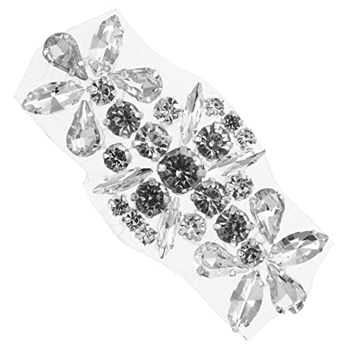 LIOOBO Glitzer Strass Gürtel für Hochzeit Perlen Applikation DIY Kleid Patches Eleganter Sash für Brautjungfern und Abendkleider Silberne Verzierungen Einzigartiges Design LIOOBO Glitzer Strass Gürtel für Hochzeit Perlen Applikation DIY Kleid Patches Eleganter Sash für Brautjungfern und Abendkleider Silberne Verzierungen Einzigartiges Design von LIOOBO