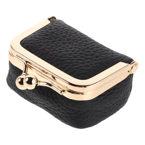 LIOOBO Kleine Schmuckbox mit Retro Kiss lock Verschluss Tragbarer Mini Reise organizer für Ringe Ohrringe und Münzen Vielseitige Schmuck Kleinteile Aufbewahrungstasche Robust und Kompakt von LIOOBO