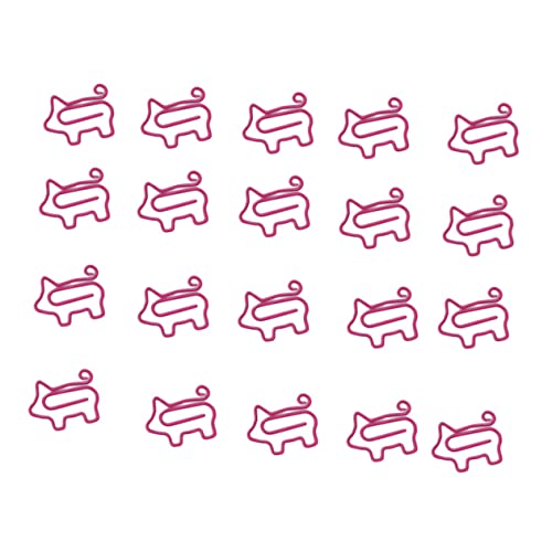 LIOOBO Kreative Büroklammern Im Schwein-Design – 20 Stück Als Lustige Clips Und Lesezeichen Für Home Office Und Schule – Schreibtisch Zubehör Mit Tierischem Charme LIOOBO Kreative Büroklammern Im Schwein-Design – 20 Stück Als Lustige Clips Und Lesezeichen Für Home Office Und Schule – Schreibtisch Zubehör Mit Tierischem Charme von LIOOBO