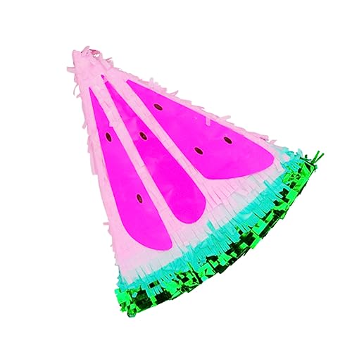 LIOOBO Wassermelonen Förmige Piñata Füllbare Mexikanische Partydeko für Kindergeburtstag Fiesta und Cinco De Mayo für Süßigkeiten und Spielzeuge LIOOBO Wassermelonen Förmige Piñata Füllbare Mexikanische Partydeko für Kindergeburtstag Fiesta und Cinco De Mayo für Süßigkeiten und Spielzeuge von LIOOBO