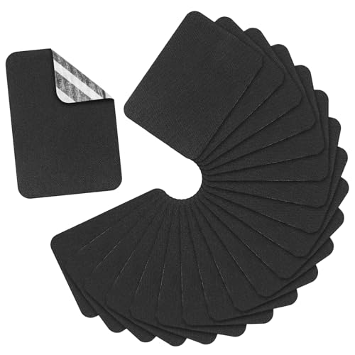 LIQWEI 20 Stück Iron on Repair Patches, Schwarz Flicken Zum Aufbügeln Reparaturflicken Zum Aufbügeln Baumwoll Reparaturflicken Selbstklebende Aufbügelflicken Für Jeans T-Shirt Kleidung Rucksack LIQWEI 20 Stück Iron on Repair Patches, Schwarz Flicken Zum Aufbügeln Reparaturflicken Zum Aufbügeln Baumwoll Reparaturflicken Selbstklebende Aufbügelflicken Für Jeans T-Shirt Kleidung Rucksack von LIQWEI