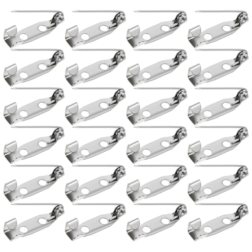 LIQWEI 200 Stück Broschennadeln, 20 mm Sicherheitsnadel, Silberne Stabnadeln mit 2 Löchern Metall Broschen Craft Sicherheitsnadel für Schmuck- und DIY Handarbeiten LIQWEI 200 Stück Broschennadeln, 20 mm Sicherheitsnadel, Silberne Stabnadeln mit 2 Löchern Metall Broschen Craft Sicherheitsnadel für Schmuck- und DIY Handarbeiten von LIQWEI