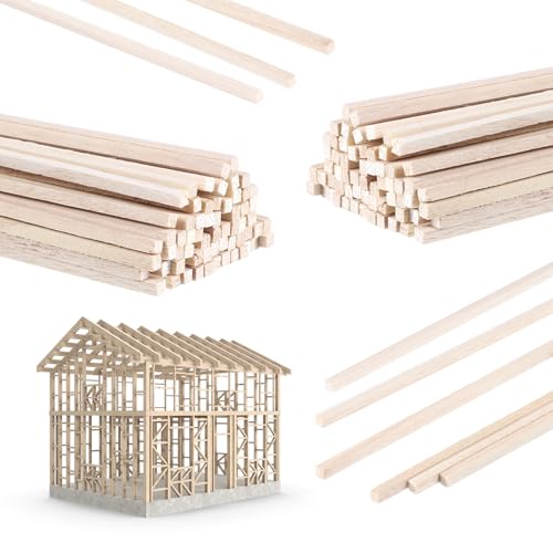 LIQWEI 50 Stück Holzstäbe zum Basteln, 30 cm x 3 mm Holzstäbchen Quadratisch Holz Holzklötzchen Bastelholz Stäbe für Dekoration Modellbau Basteln Heimwerker DIY LIQWEI 50 Stück Holzstäbe zum Basteln, 30 cm x 3 mm Holzstäbchen Quadratisch Holz Holzklötzchen Bastelholz Stäbe für Dekoration Modellbau Basteln Heimwerker DIY von LIQWEI