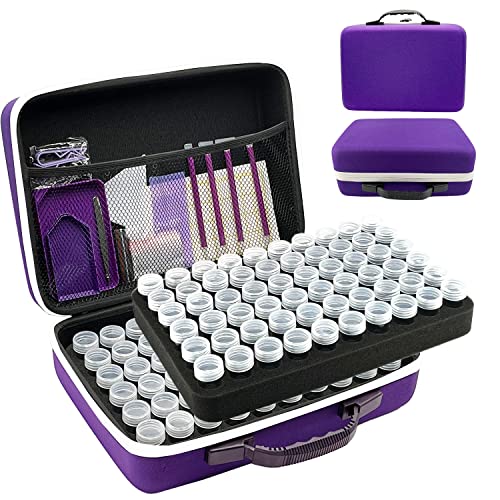 LIRUNQIU Diamond Painting Zubehör Boxen, 120 Stück Diamant Painting Aufbewahrungsbox Kits Werkzeug Set mit Stickers Tablett Stift LIRUNQIU Diamond Painting Zubehör Boxen, 120 Stück Diamant Painting Aufbewahrungsbox Kits Werkzeug Set mit Stickers Tablett Stift von LIRUNQIU