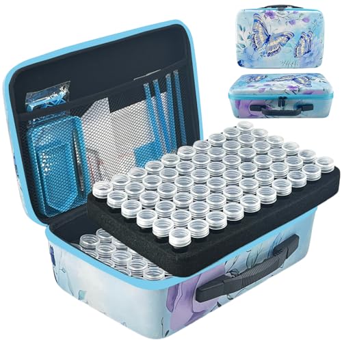 LIRUNQIU Diamond Painting Zubehör Boxen, 120 Stück Diamant Painting Aufbewahrungsbox Kits Werkzeug Set mit Stickers Tablett Stift LIRUNQIU Diamond Painting Zubehör Boxen, 120 Stück Diamant Painting Aufbewahrungsbox Kits Werkzeug Set mit Stickers Tablett Stift von LIRUNQIU
