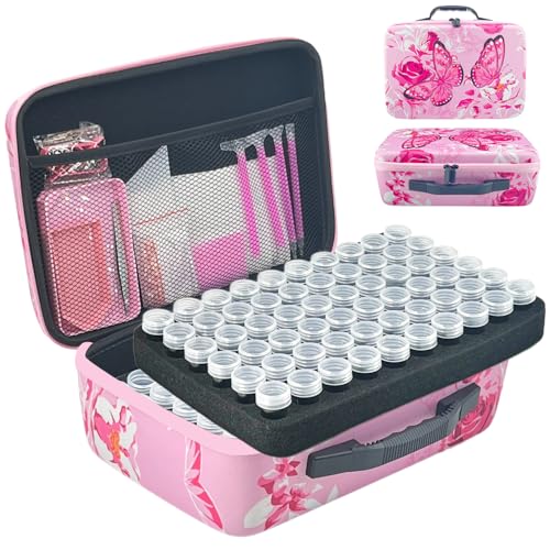 LIRUNQIU Diamond Painting Zubehör Boxen, 120 Stück Diamant Painting Aufbewahrungsbox Kits Werkzeug Set mit Stickers Tablett Stift LIRUNQIU Diamond Painting Zubehör Boxen, 120 Stück Diamant Painting Aufbewahrungsbox Kits Werkzeug Set mit Stickers Tablett Stift von LIRUNQIU