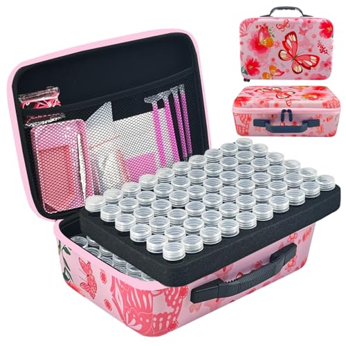 LIRUNQIU Diamond Painting Zubehör Boxen, 120 Stück Diamant Painting Aufbewahrungsbox Kits für Diamond Painting Bilder Samen Schmuck Strass Perlen DIY Handwerk von LIRUNQIU