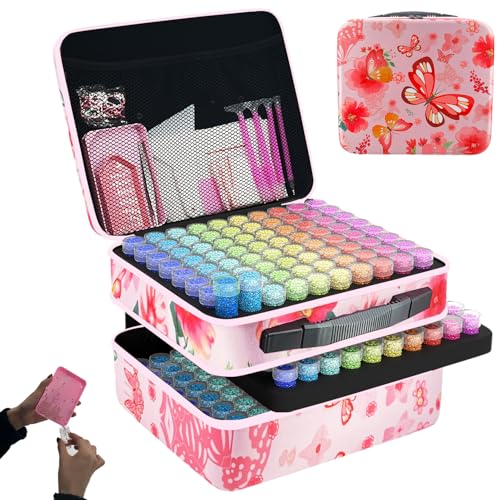 LIRUNQIU Diamond Painting Zubehör Boxen, 240 Stück Diamant Painting Aufbewahrungsbox Kits für Diamond Painting Bilder Samen Schmuck Strass Perlen DIY Handwerk von LIRUNQIU