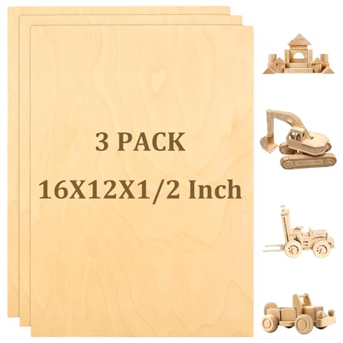 LISHINE Baltische Birkensperrholzplatten, 30,5 x 30,5 cm, 1,5 mm dick, ideal für Cricut-Maker, Architekturmodelle, Zeichnen, Malen, Holzgravur, Laser, 24 Stück LISHINE Baltische Birkensperrholzplatten, 30,5 x 30,5 cm, 1,5 mm dick, ideal für Cricut-Maker, Architekturmodelle, Zeichnen, Malen, Holzgravur, Laser, 24 Stück von LISHINE