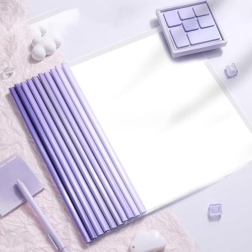 20 Stück Klemmmappe A4 für thermobindegerät, Thermobindemappen A4 Rückenbreite 10 mm, klemmhefter a4 transparentem Deckel bewerbungsmappe für Office Schule File Dokumente Organizer (Violett) von LITZEE