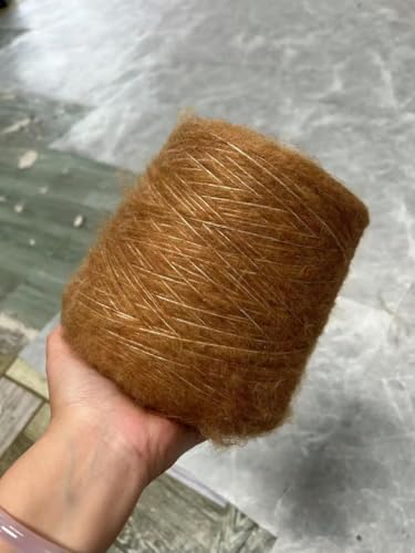 500g Mohair Seide Wolle Garn für Stricken Dünne Häkeln Thread Weiche DIY Pullover Schal Schal Puffy Linie von LIUBI