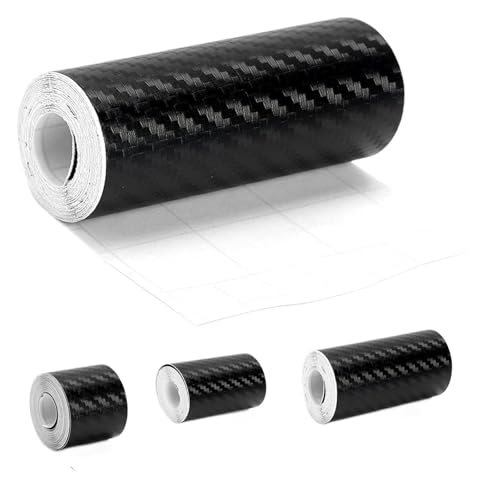 LIUCH 1–10 m Anti-Kratz-Klebeband for Autotürkanten, schwarz, 3D-Nano-Kohlefaser, universeller Auto-Seitenspiegel-Schutzstreifen, wasserdichtes Folienband(Width 7cm,10M) von LIUCH