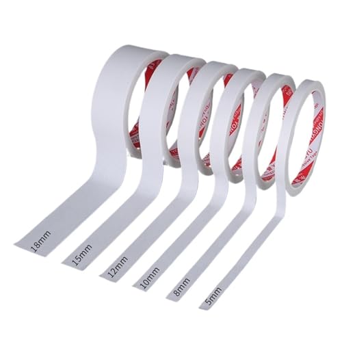LIUCH 164Ft Doppelseitiges Klebeband 8M Ultradünner Weißer Starker Klebebandaufkleber for Home Office Craft Doppelseitiges Klebeband Klebriges Papier(10mm) von LIUCH