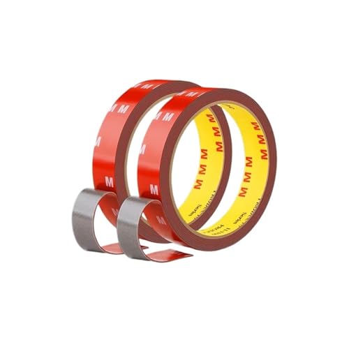 LIUCH 300CM Extra Starkes Doppelseitiges Klebeband Auto Spezial Abreißen Ohne Spuren Zu Hinterlassen Hohe Viskosität Befestigung Klebrige(2 Pieces,9.84FT-3 METERS_0.03IN 0.8MM_0.79IN-20MM) von LIUCH