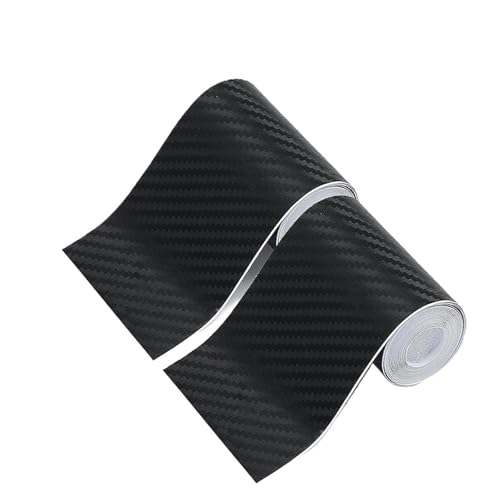 LIUCH Autotürkantenschutz, Türschwellenschutz, schwarz, wasserdicht, 3D-Kohlefaser, Antikollisionsfolie, Kratzschutz, Abdeckstreifen, Aufkleber, Klebeband(Width 7cm,5M) von LIUCH