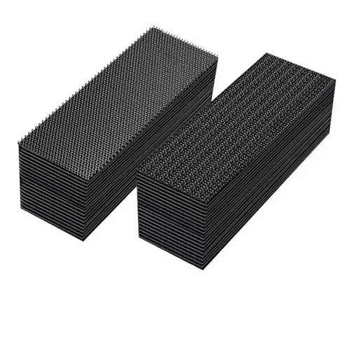 LIUCH Extra Starkes Doppelseitiges Klebeband Autofußmatten Selbstklebender Klettverschluss Selbstklebende Teppichverschlüsse DIY(Rectangle- 16x70mm,50 sets) von LIUCH