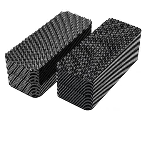 LIUCH Extra Starkes Doppelseitiges Klebeband Autofußmatten Selbstklebender Klettverschluss Selbstklebende Teppichverschlüsse DIY(Rectangle- 20x70mm,50 sets) von LIUCH