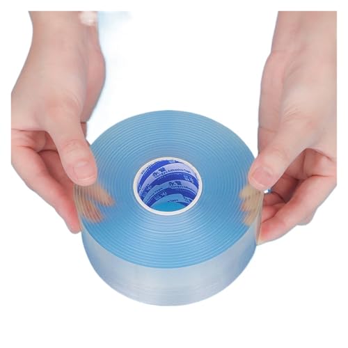 LIUCH Nano Tape Einseitiges Klebeband Transparente wiederverwendbare wasserdichte Klebebänder Reinigbare Bänder for Küche und Bad(5M_2MM_10MM) von LIUCH