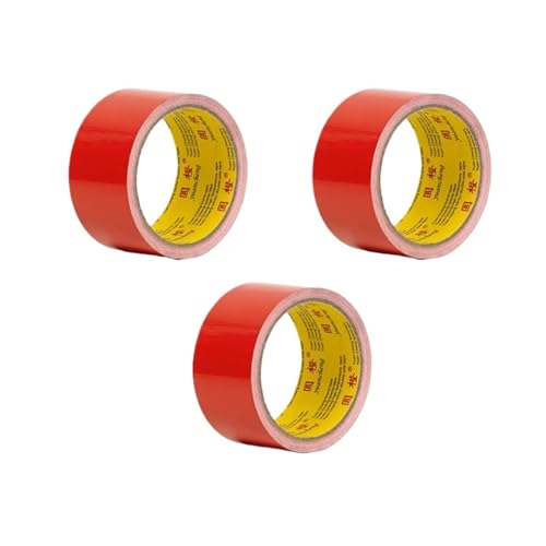 LIUCH Schwarzes selbstklebendes Gewebe-Klebeband, Reparatur von Elektrofahrradsitzen, Planenreparatur, blockiert Wasser und hinterlässt keinen Kleber, 1 Rolle(3rolls-red-45mm) von LIUCH
