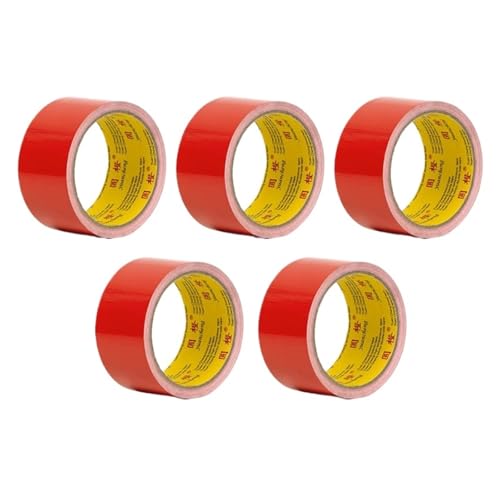 LIUCH Schwarzes selbstklebendes Gewebe-Klebeband, Reparatur von Elektrofahrradsitzen, Planenreparatur, blockiert Wasser und hinterlässt keinen Kleber, 1 Rolle(5rolls-red-45mm) von LIUCH