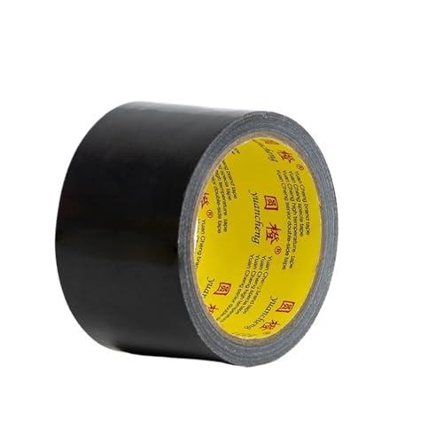 LIUCH Schwarzes selbstklebendes Gewebe-Klebeband, Reparatur von Elektrofahrradsitzen, Planenreparatur, blockiert Wasser und hinterlässt keinen Kleber, 1 Rolle(Black-width45mm) von LIUCH