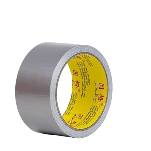 LIUCH Schwarzes selbstklebendes Gewebe-Klebeband, Reparatur von Elektrofahrradsitzen, Planenreparatur, blockiert Wasser und hinterlässt keinen Kleber, 1 Rolle(Silver-width45mm) von LIUCH
