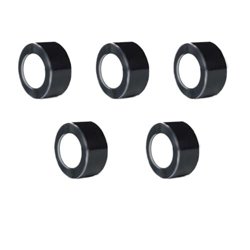 LIUCH Schwarzes selbstklebendes wasserdichtes Klebeband, undurchlässig, leckstoppend, wasserstoppend, Reparatur, wasserdichtes Dichtungsband(5rolls-black,1M_25MM) von LIUCH