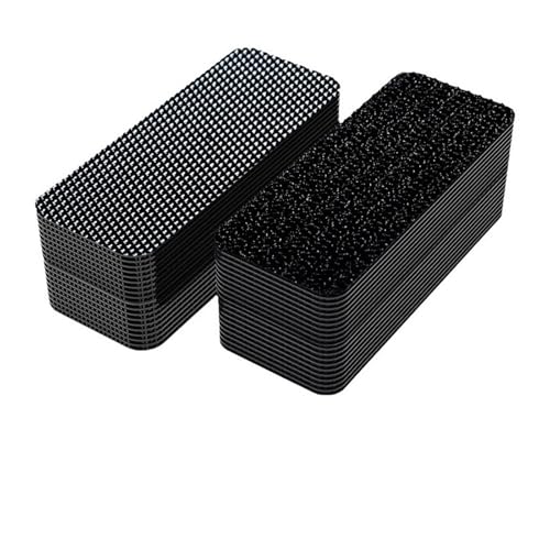LIUCH Sehr starkes Klebeband, selbstklebend, doppelseitig, Klebeband, Super-Klettverschlussband(Rectangle- 20x70mm,40pcs) von LIUCH