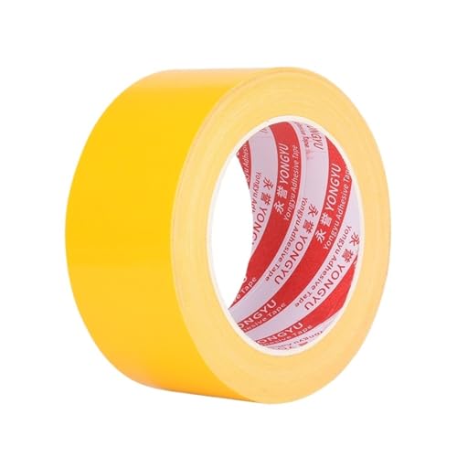 LIUCH Starkes Gewebe-Klebeband, wasserdichtes Reparaturband for Zelte, Gepäck, spurlose Bündelklebebänder, Teppich-fixiertes beschreibbares Spezialband(Yellow tape,50M_40MM) von LIUCH