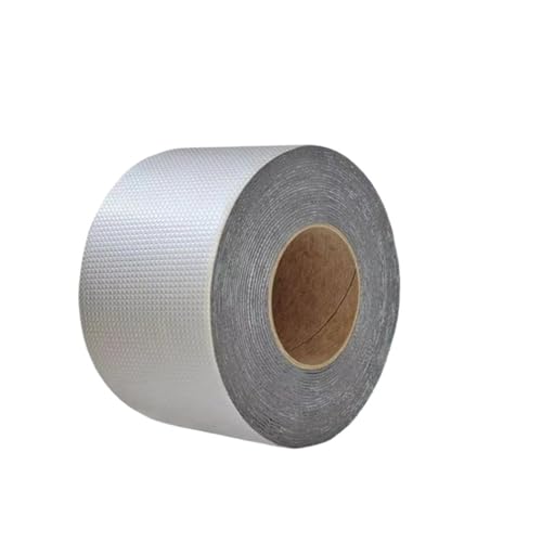 LIUCH Wasserdichtes Klebeband, hohe Temperaturbeständigkeit, Aluminiumfolie, dickes Butylband, for Wand, Pool, Dach, Risskanalreparatur, versiegeltes Selbstklebeband(50mm x 3m) von LIUCH