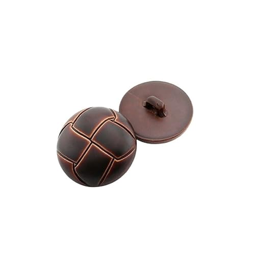KnöPfe 10 Pcs Runde Schnalle Kunststoff Knöpfe for Kleidung Dekorative Nähzubehör(Brown 2,18mm) von LIUCHUCHU