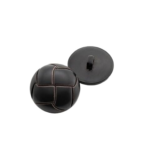 KnöPfe 10 Pcs Runde Schnalle Kunststoff Knöpfe for Kleidung Dekorative Nähzubehör(Noir,12.5mm) von LIUCHUCHU