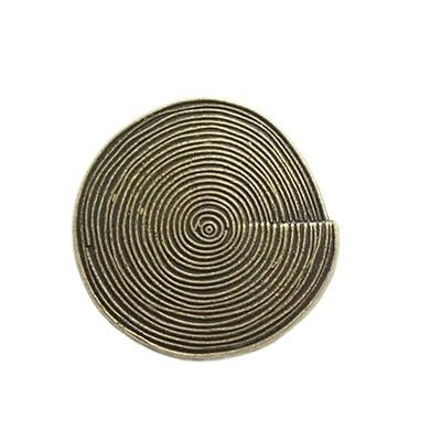 KnöPfe 10 Stück 18/23/25MM Spirale Retro Metallknöpfe Handgenäht Lässiger Windbreaker Knopf Antik Bronze Antike Silberförmige Knöpfe(Antique Brass,23MM) von LIUCHUCHU