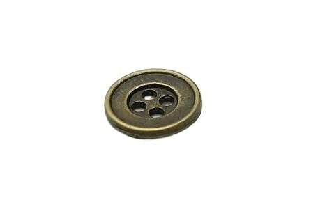KnöPfe 10 Stück Größe: 12,5 mm, rund, Metallknöpfe im Retro-Stil, vier Augen, Modeknopf, Damenmantel, Kleidung, Nähen(Antique copper) von LIUCHUCHU