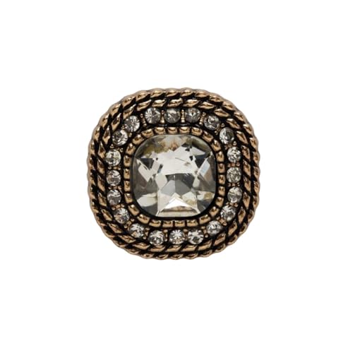 KnöPfe 5 Stück Retro-Metall-Ösenknöpfe for Nähen, Zuhause, Kleidung, handgefertigtes Bastelzubehör, Dekor, 18–25 mm(White,23mm) von LIUCHUCHU