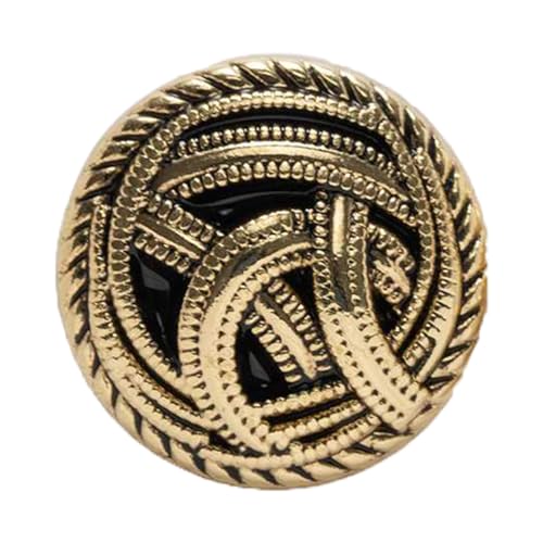 KnöPfe 5 Stück klassische glänzende runde Metallknöpfe mit Schaft for Nähen von Zuhause, Kleidung, Jacke, Mantel, Basteln, Geschenk, Zubehör, Dekor, 18 mm(R) von LIUCHUCHU