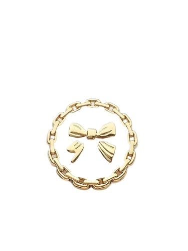 KnöPfe 6 Stück 15mm-25mm Metallknopf for Kleidung Gold Dekoration Nähknöpfe Handarbeit DIY Damen Mantel Zubehör(Golden White,15mm6pcs) von LIUCHUCHU