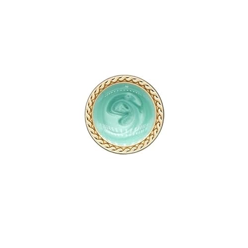 KnöPfe 6 Stück Gold Perlen Damen Knöpfe Dekorationen for Kleidung Vintage Anzug Mantel Kleid Knopf Metall Diy Nähzubehör Handarbeiten(3,25mm. 6 pieces) von LIUCHUCHU